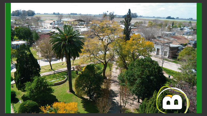 Fotografía aérea del pueblo.