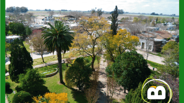 Fotografía aérea del pueblo.