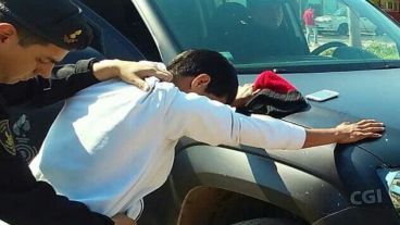 El momento de la detención del acusado.