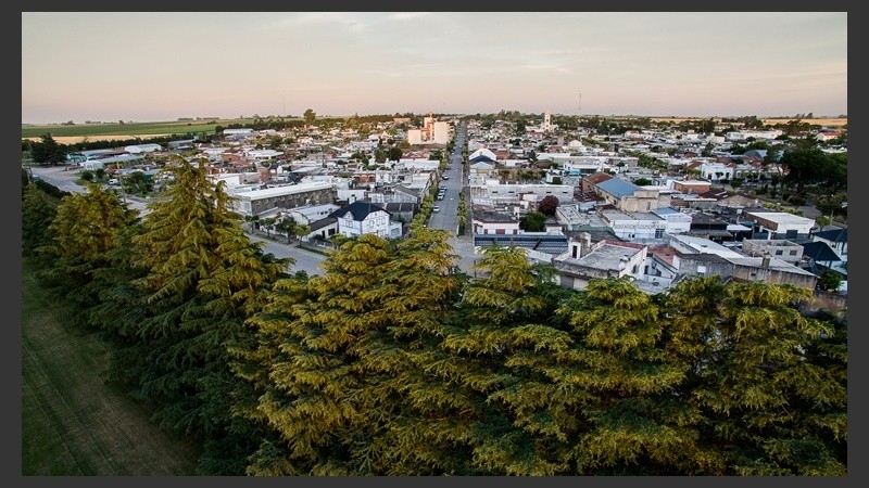 Vista aérea del pueblo.