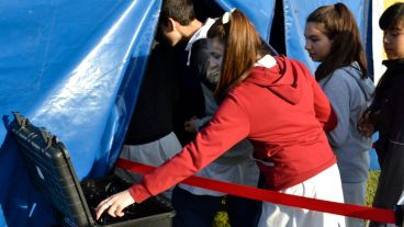 Los alumnos disfrutaron de todos los juegos de Cultura Más Vos.