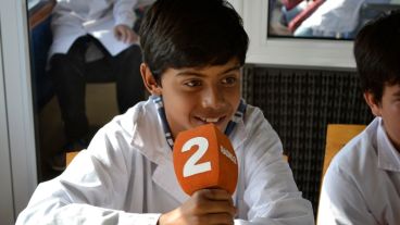 Los alumnos disfrutaron de todos los juegos de Cultura Más Vos.