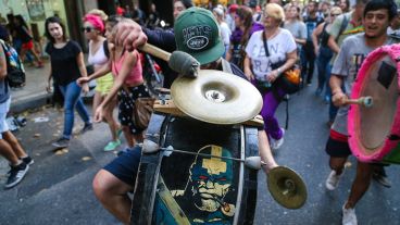 El reclamo se hizo escuchar por las calles de la ciudad. (Alan Monzón/Rosario3.com)