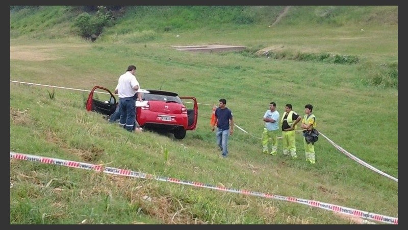 La escena del doble crimen. 