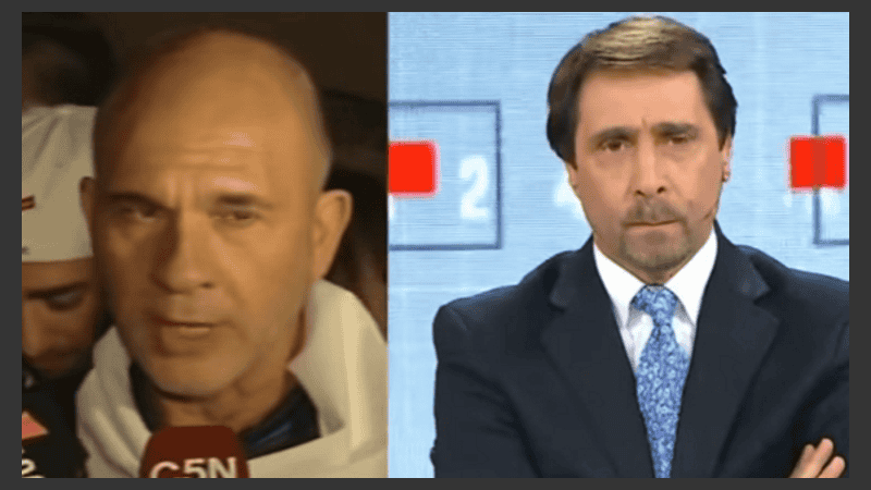 El actor rosarino no quiso hablar con el conductor de A24.