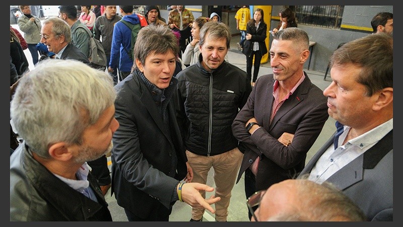 Directivos de Central y Newell´s juntos.