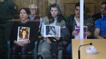 Familiares de víctimas durante el juicio Guerrieri 3.