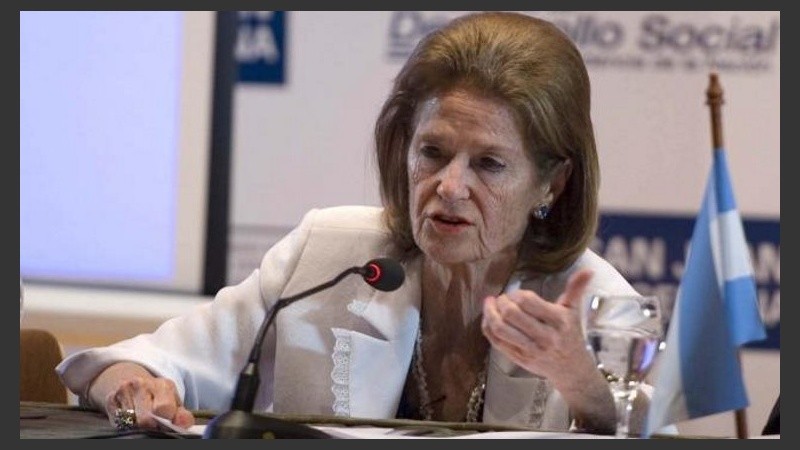 La vicepresidenta de la Corte Suprema, Elena Highton de Nolasco.