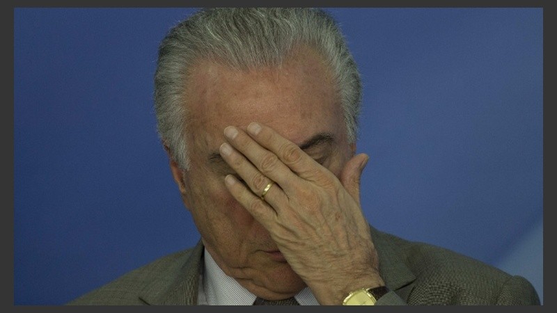Según medios brasileños, Temer confirmó que “vivía el peor momento de su vida”.