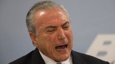 El presidente de Brasil, Michel Temer, durante un mensaje a la nación.