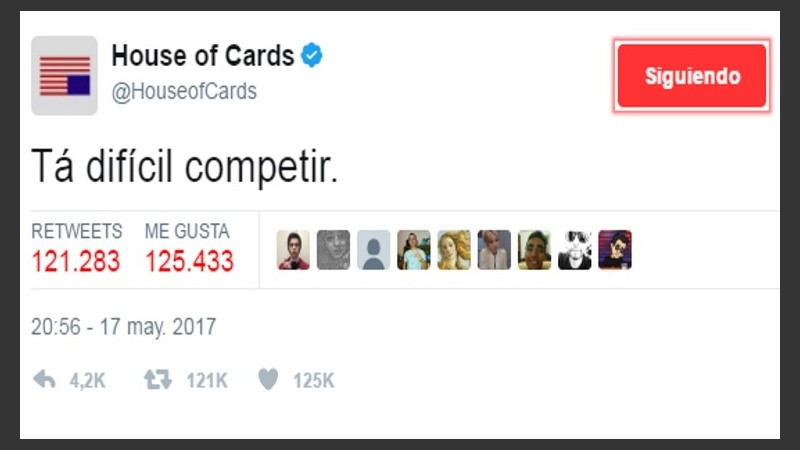 Un tuit con connotación verdeamarela.