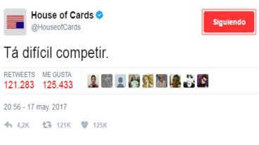 Un tuit con connotación verdeamarela.