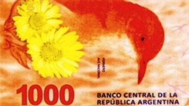 El billete del mil pesos.