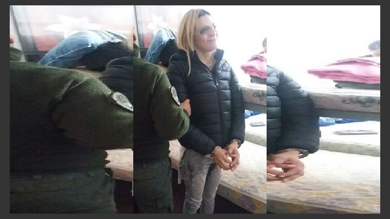 Daniela Ungaro, alias Morena Marín, fue detenida por Gendarmería.