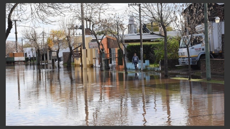 El agua llegó a la localidad.