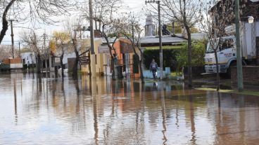 El agua llegó a la localidad.