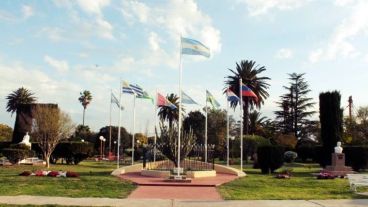 Paseo de las banderas.