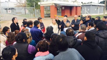 Contigiani en Agrana Fruit, Coronda, donde se podrían perder 53 puestos de trabajo.