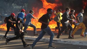 Las movilizaciones terminaron con incidentes este miércoles.