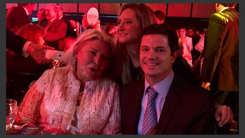 Carrió con Laspina y Lehmann en Rosario.