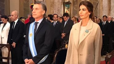 El presidente no la pasó bien en el Tedeum porteño.
