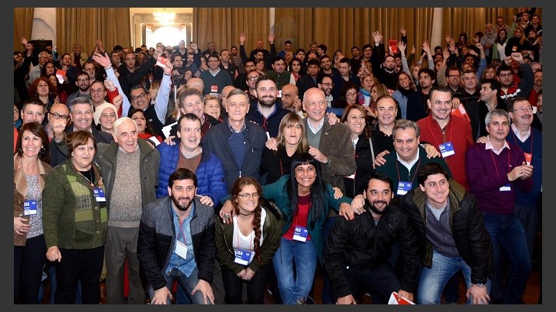 Binner, Bonfatti y Fein, entre los presentes en el Congreso.