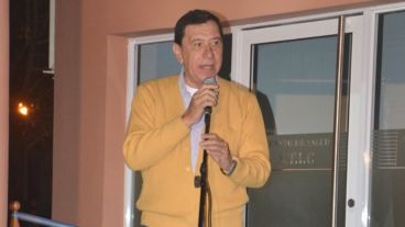 El intendente de Las Toscas, Leandro Chamorro.