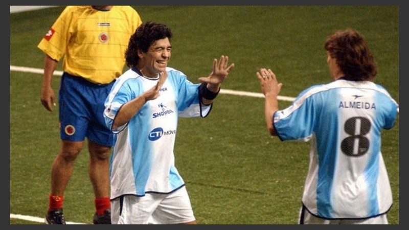 Diego y el Pelado, en épocas de showbol.