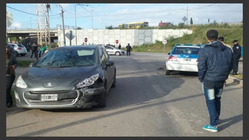 El Peugeot 308 que conducía la agente. 