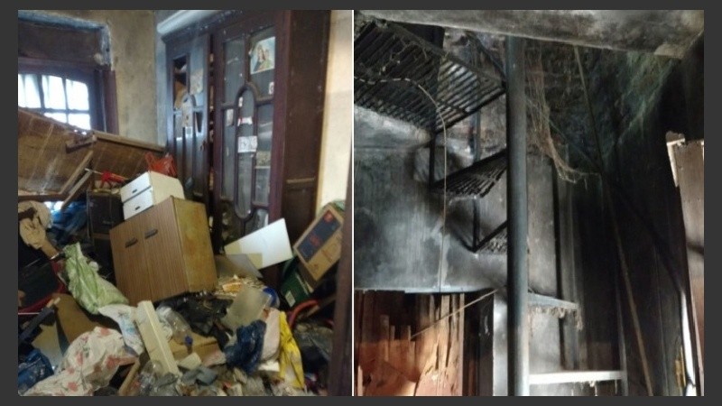 Un equipo de Defensa Civil evaluará si la construcción corre riesgo de derrumbe.