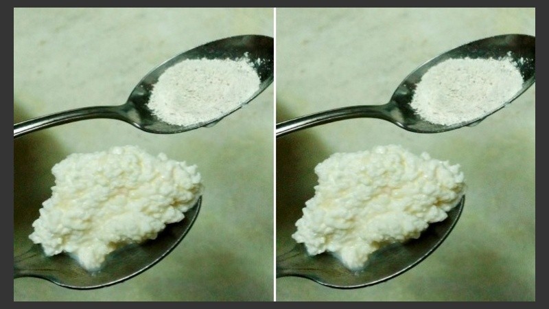 Kéfir deshidratado es un alimento originario del Cáucaso.