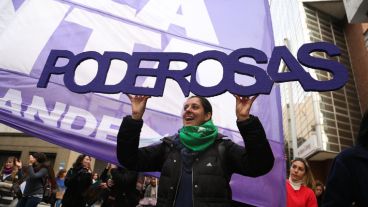 Postales de la movilización "Ni una menos" en Rosario. (Alan Monzón/Rosario.com)