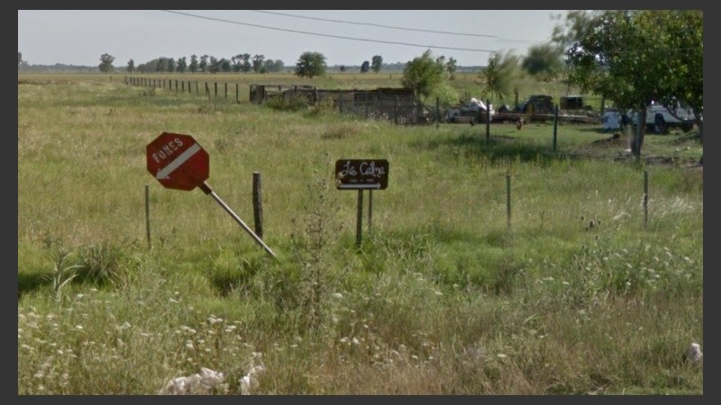 El camino a La Calma, cerca de donde ocurrió el asalto. 