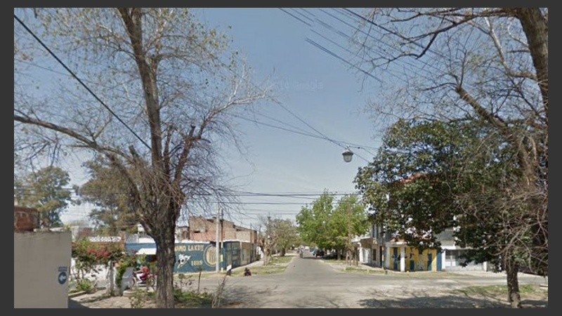 Biedma y Esmeralda, la zona del homicidio.