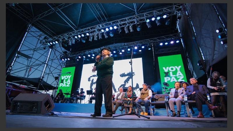 Adolfo Pérez Esquivel, uno de los oradores.