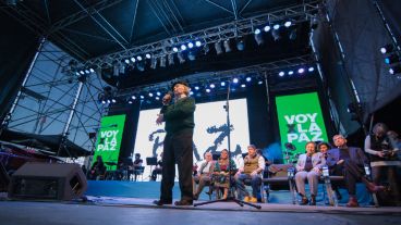 Adolfo Pérez Esquivel, uno de los oradores.