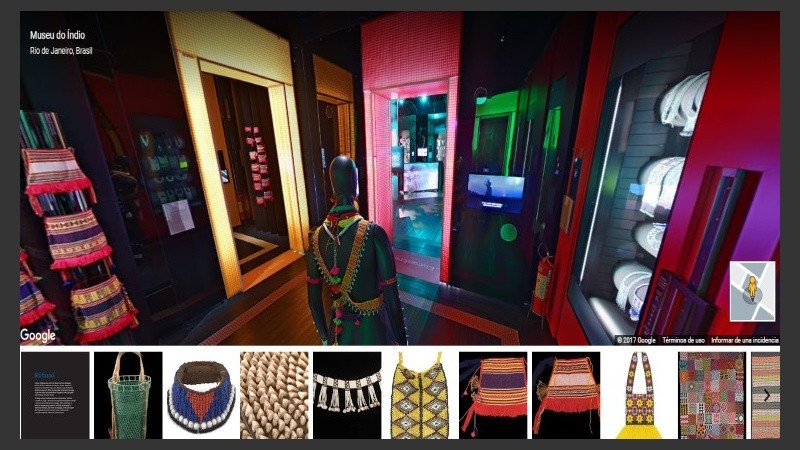 El Museo del Indio, Río de Janeiro, Brasil, es una de las instituciones que puede explorarse en forma virtual.