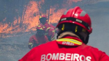 Los incendios forestales se desataron el sábado en el centro de Portugal.