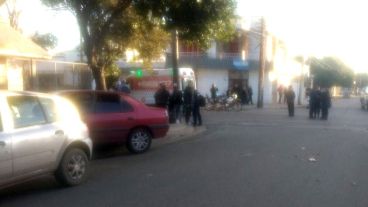 Gran despliegue policial y médico en la zona.