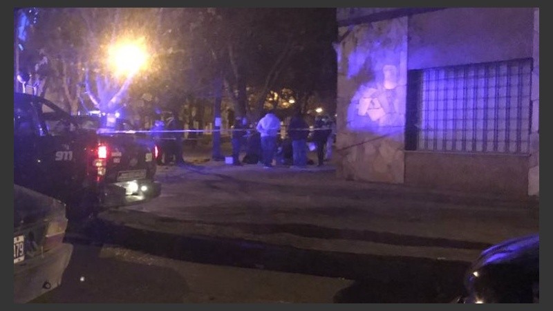 El lugar donde se investiga un crimen. 