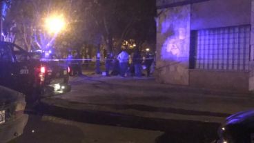 El lugar donde se investiga un crimen.