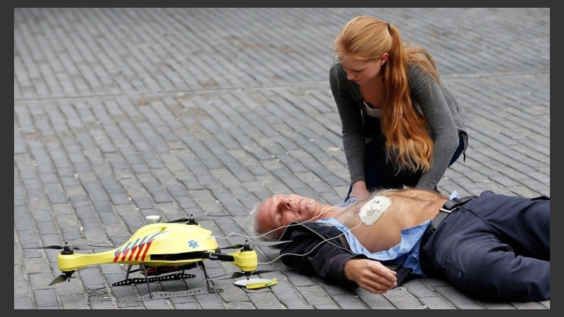 En la investigación, el drone resultó ser más rápido que la ambulancia.
