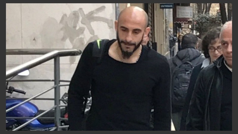 Pinola, este lunes en Buenos Aires. 