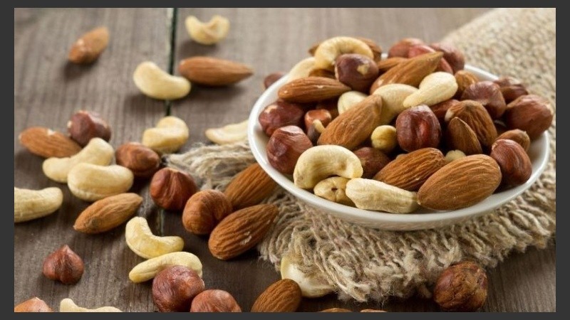 Los frutos secos son una de las fuentes de fósforo.