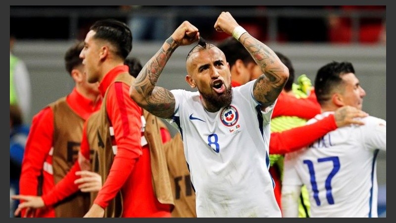 Vidal celebra la clasificación.