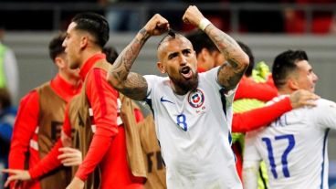 Vidal celebra la clasificación.