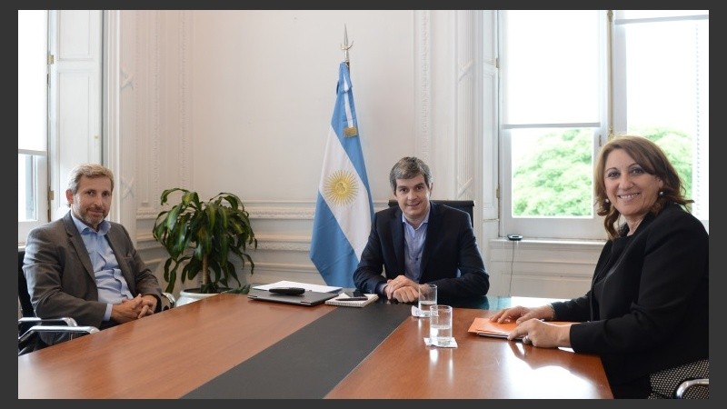 La intendenta se reunió con el ministro este jueves en Buenos Aires.