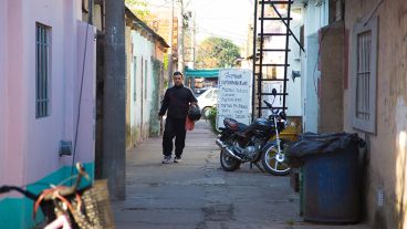 El pasillo que estaba ubicado frente a un acceso al City Center mostraba la realidad económica del lugar.