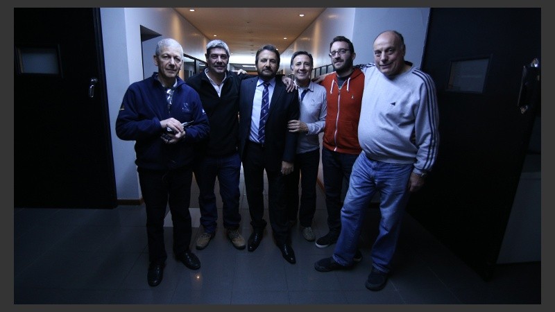 Con compañeros de trabajo.