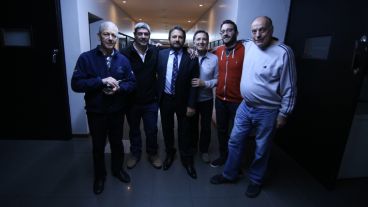 Con compañeros de trabajo.